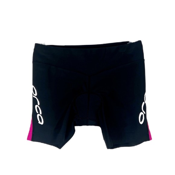 Orca Bike Shorts Women XS Black Pink Cycling Triathlon Padded Stretch Active - Picture 1 of 12